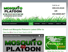 Tablet Screenshot of mosquitoplatoon.com